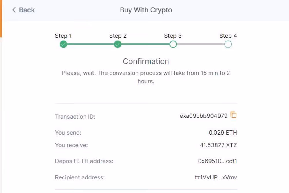 How To Swap ETH for XTZ Without a Centralized Exchange., image 6