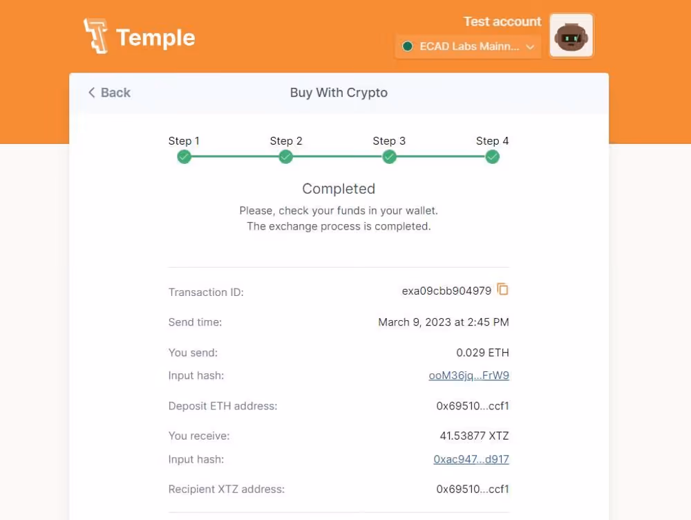 How To Swap ETH for XTZ Without a Centralized Exchange., image 7