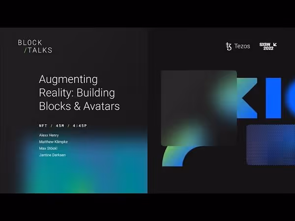 Augmenting Reality Building Blocks Avatars Tezos x SXSW 2022 image 1